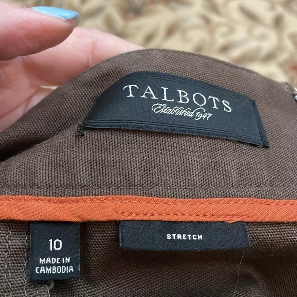 Talbots Size 10 Brown Skirt - Picture 4 of 5